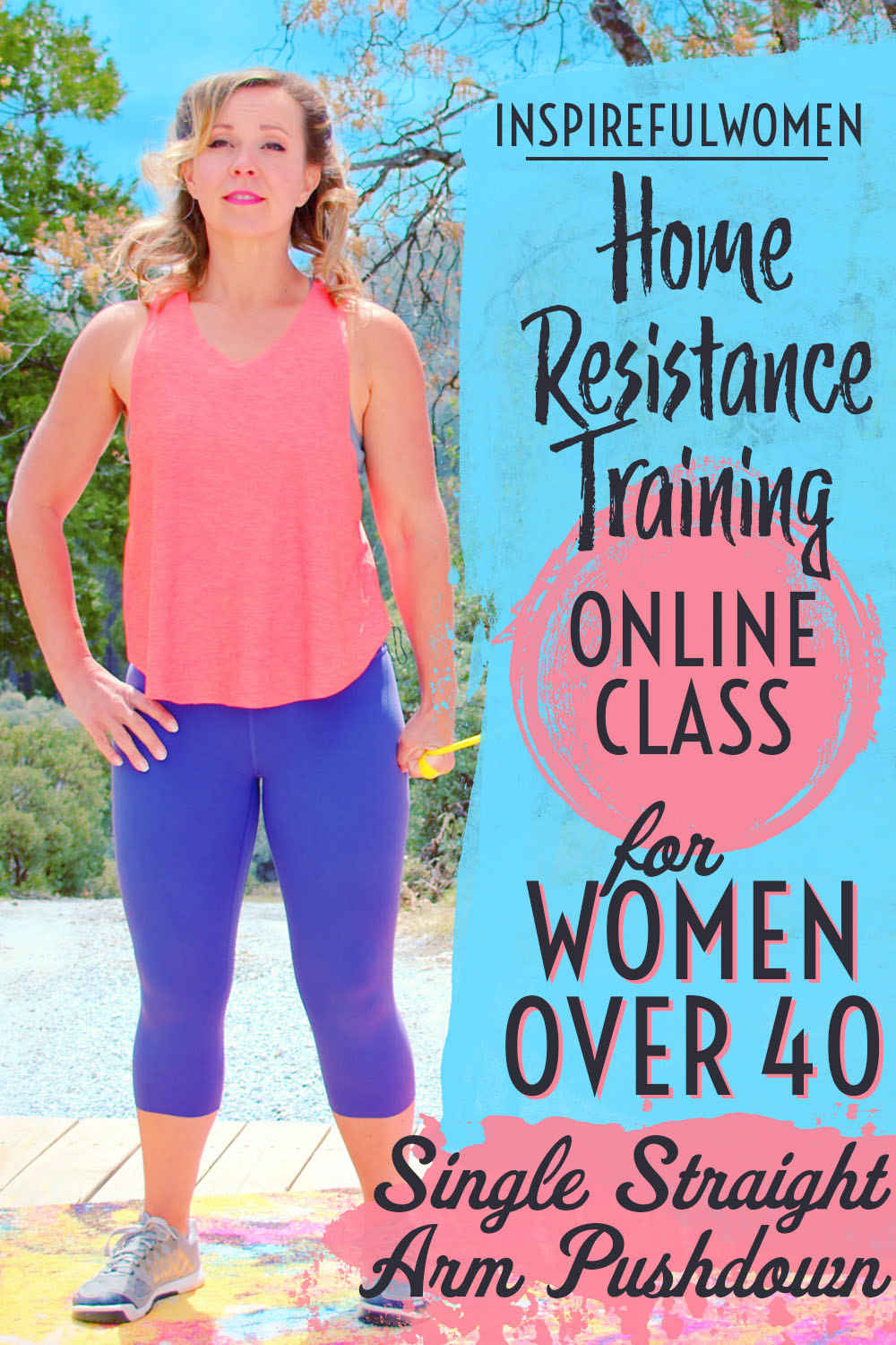 single-straight-arm-pushdown-back-exercise-home-resistance-training-online-class-women-40+