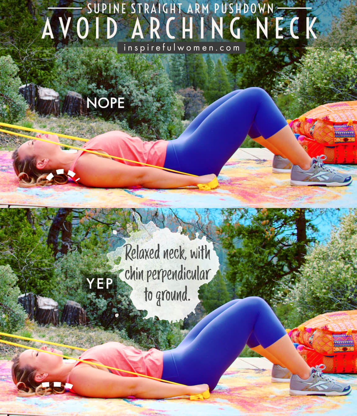 avoid-arching-neck-supine-straight-arm-lat-push-down-back-exercise-proper-form