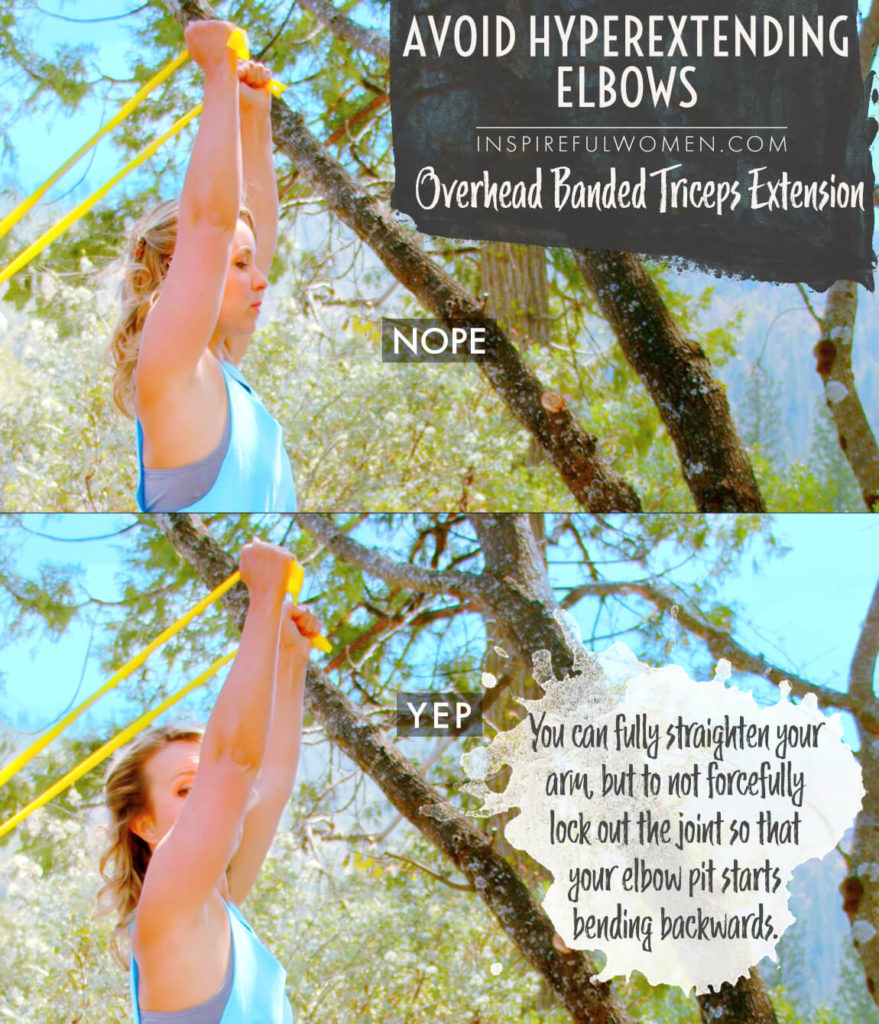 Band Overhead Triceps Extension Inspireful Women