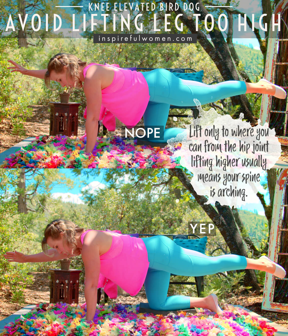 avoid-lifting-leg-too-high-knee-elevated-bird-dog-multifidus-core-exercise-common-mistakes