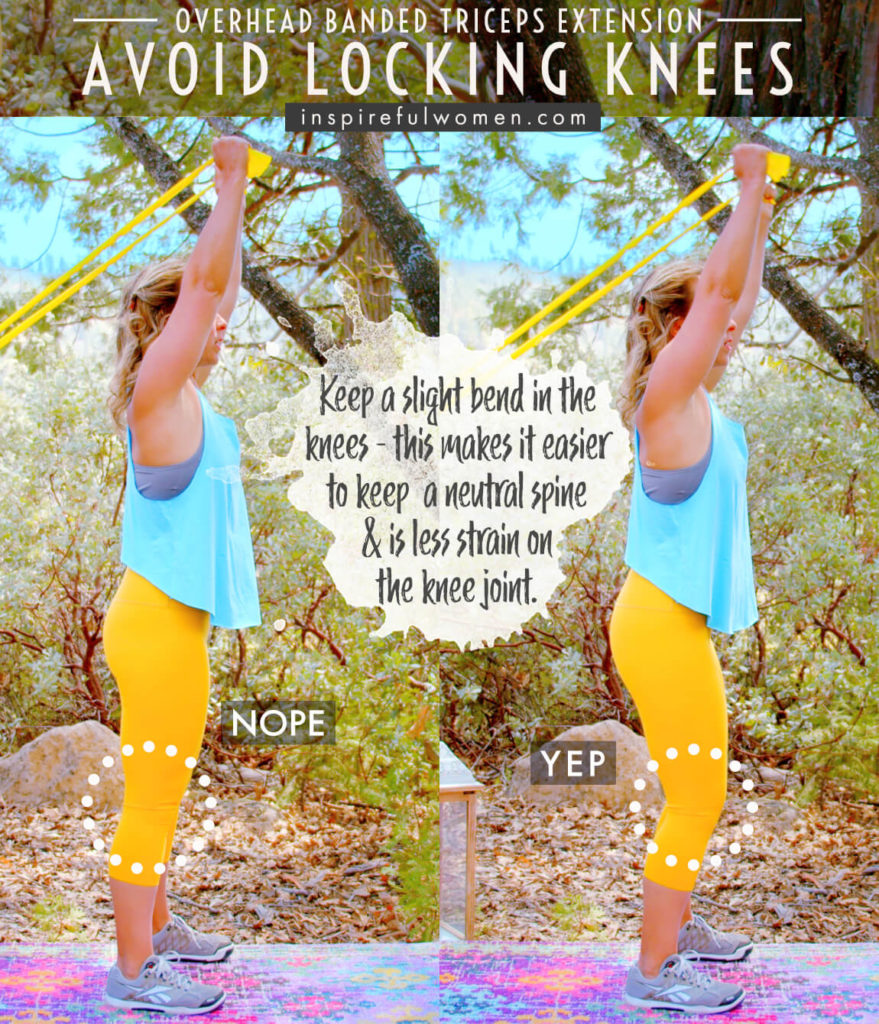 Band Overhead Triceps Extension Inspireful Women