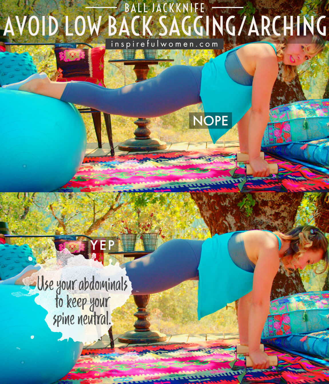 avoid-low-back-sagging-arching-stability-ball-jackknife-neutral-spine-core-exercise-proper-form