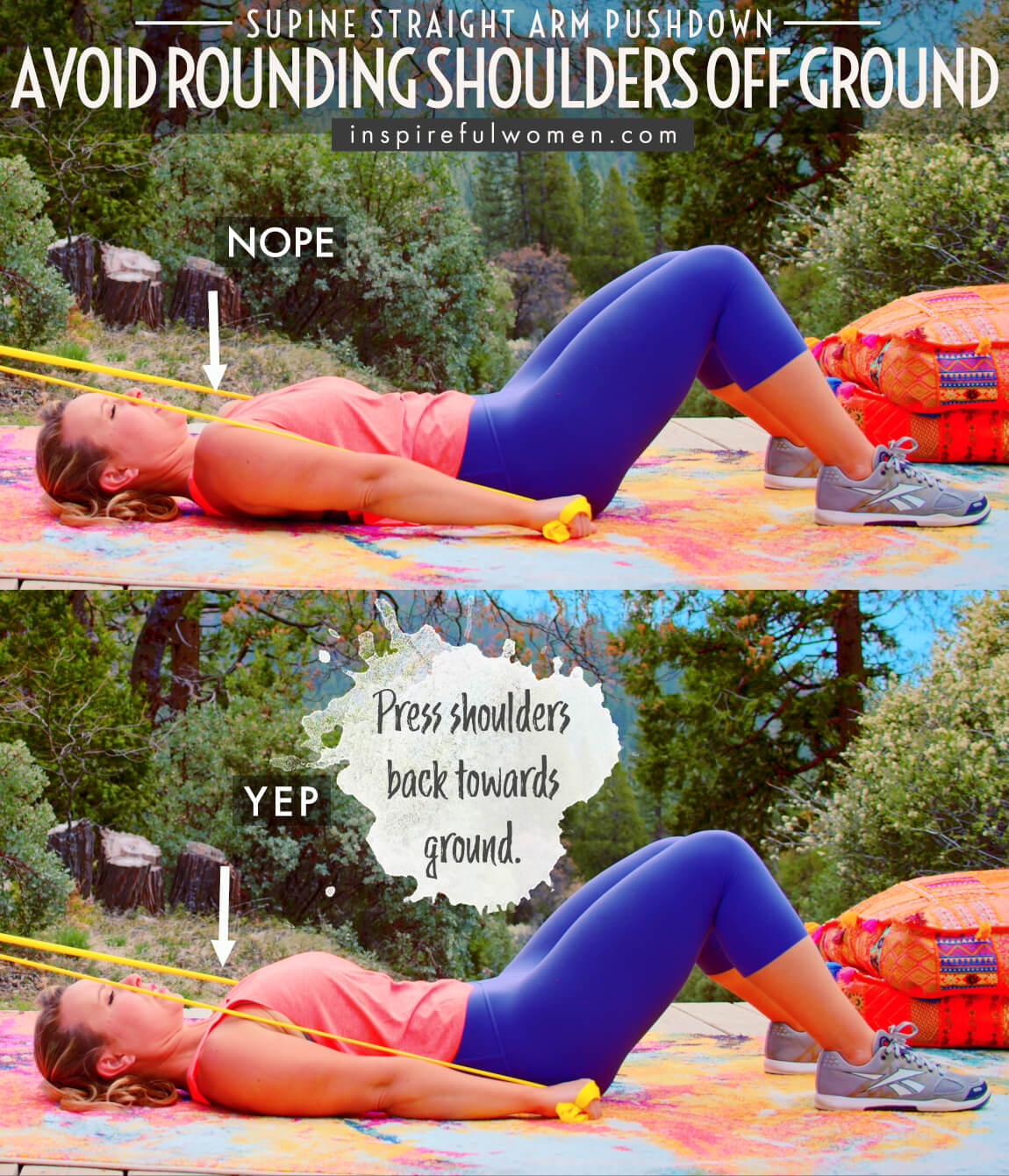 avoid-rounding-shoulders-off-ground-lying-straight-arm-lat-pushdown-back-exercise-common-mistakes