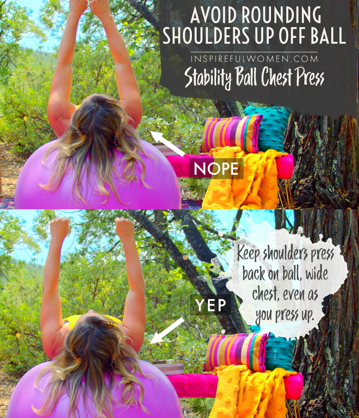 avoid-rounding-shoulders-up-band-stability-ball-chest-press-at-home-pectoralis-major-exercise-proper-form