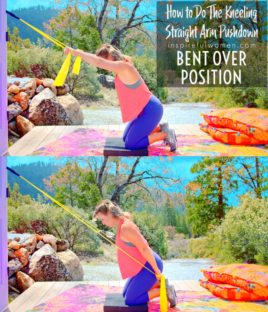 Kneeling Straight Arm Lat Pushdown - Inspireful Women