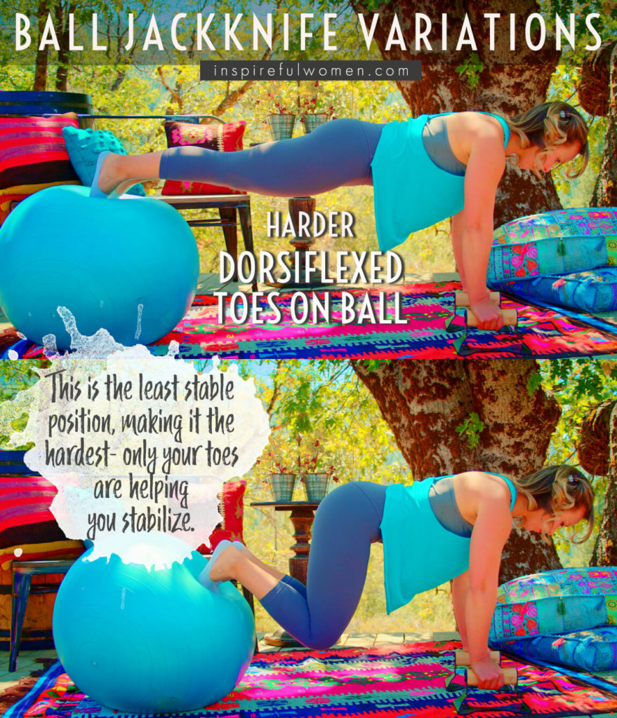 Stability Ball Jackknife Inspireful Women