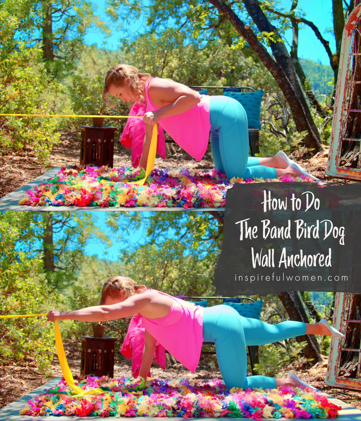 how-to-banded-bird-dog-wall-anchored-resistance-band-back-extensor-home-exercise-proper-form