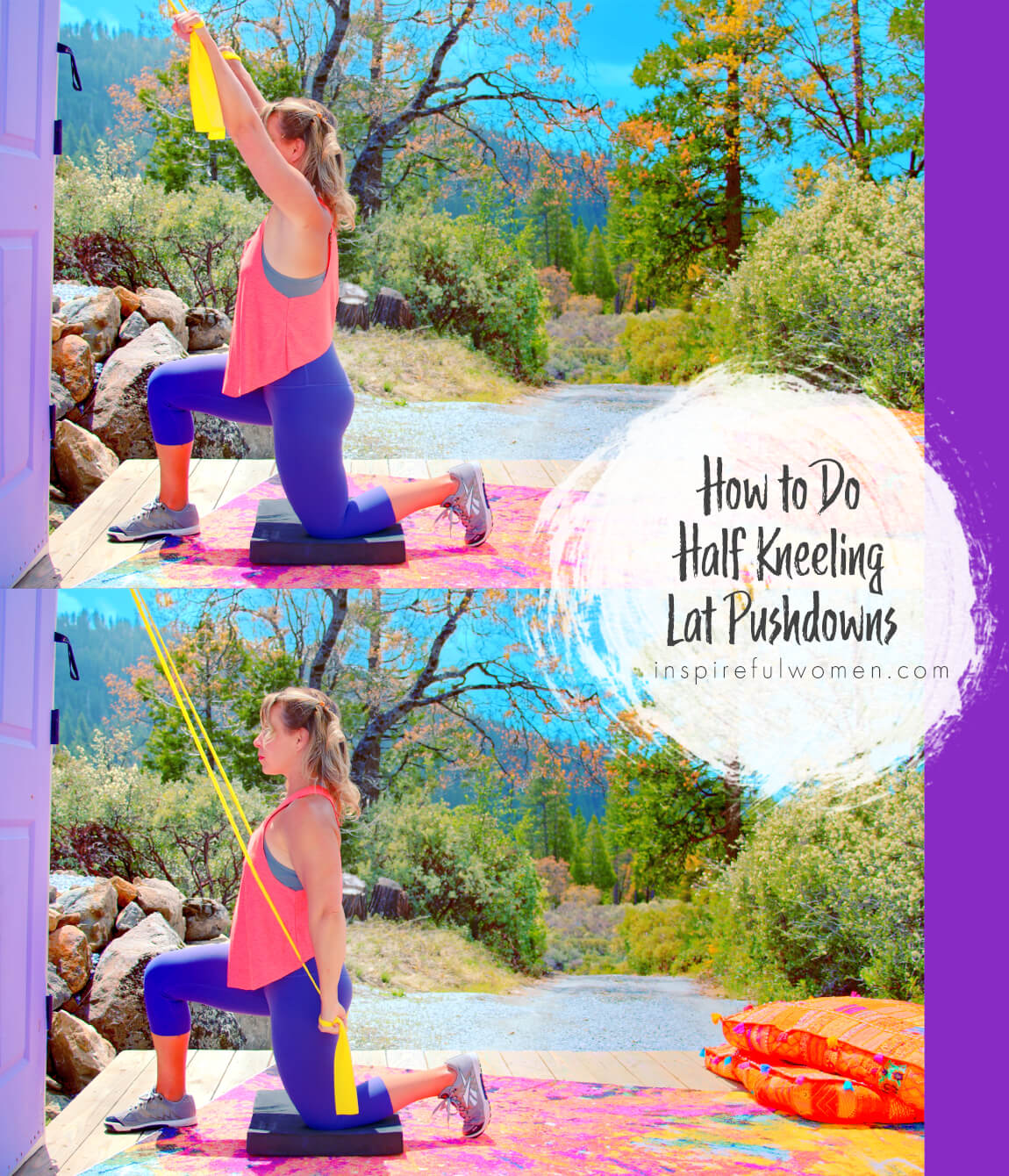 how-to-do-half-kneeling-straight-arm-lat-pushdowns-back-workout-at-home-for-women-40-plus