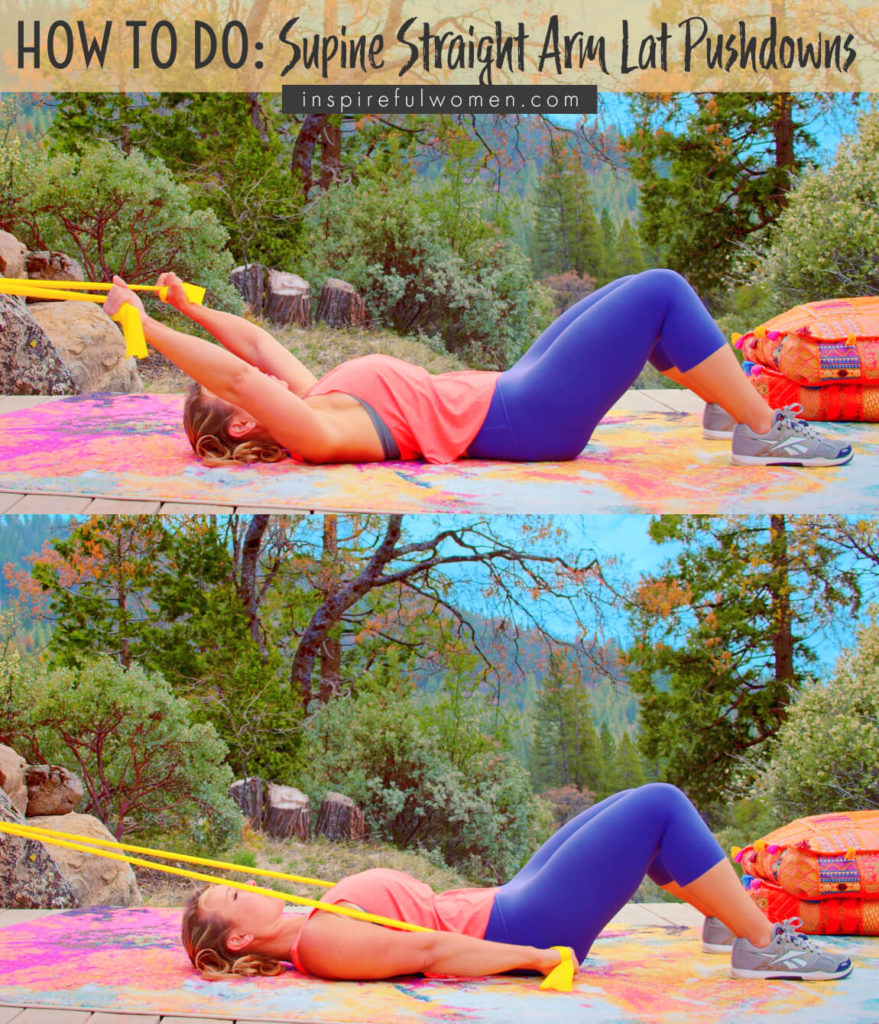 Supine Straight Arm Lat Pushdown Inspireful Women