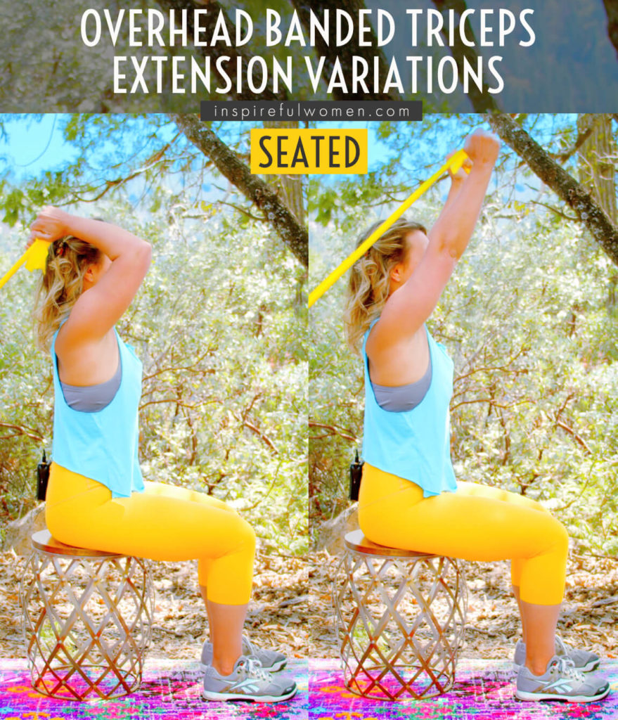 Band Overhead Triceps Extension Inspireful Women