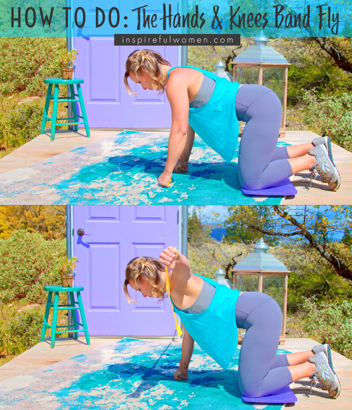 how-to-hands-and-knees-banded-rear-delt-fly-wall-anchored-shoulder-strength-exercise-at-home-women-over-40