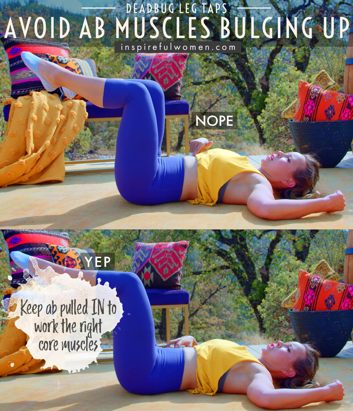 avoid-ab-muscles-bulging-up-dead-bug-taps-ab-exercise-proper-form