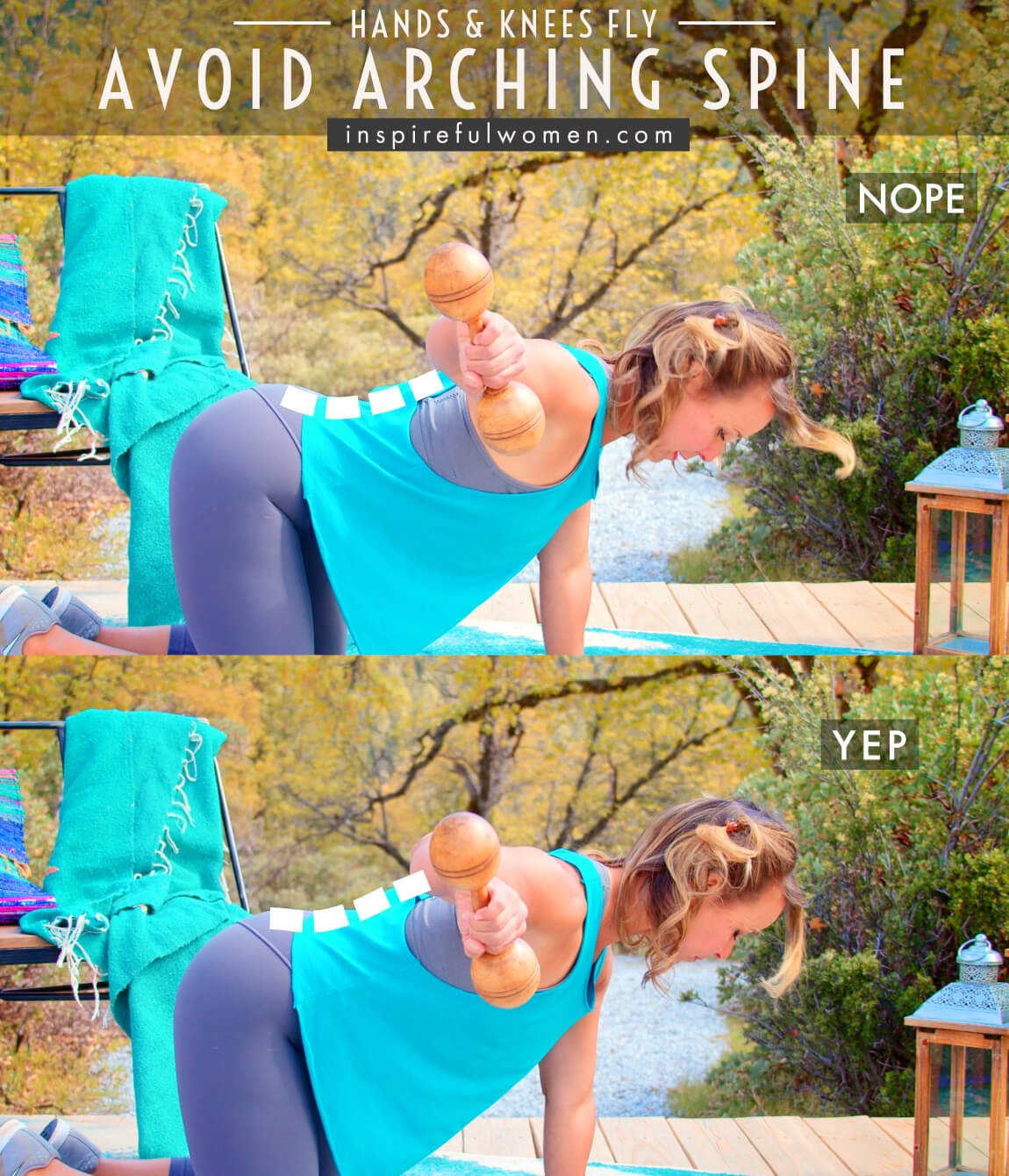 avoid-arching-spine-hands-and-knees-quadruped-dumbbell-rear-deltoid-fly-common-mistakes