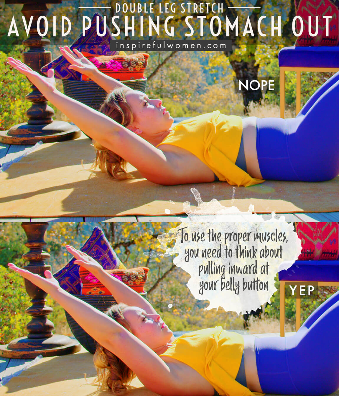 avoid-pushing-stomach-out-double-leg-stretch-pilates-core-exercise-proper-form