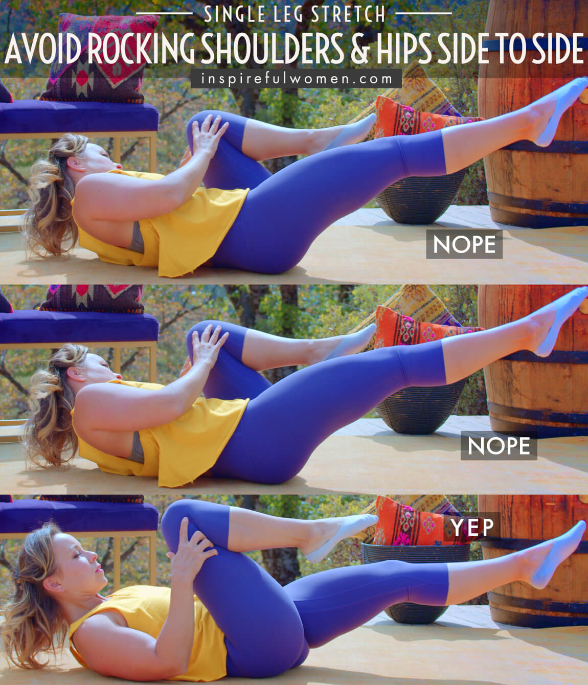 avoid-rocking-shoulders-and-hips-side-to-side-single-leg-stretch-pilates-core-exercise-common-mistakes