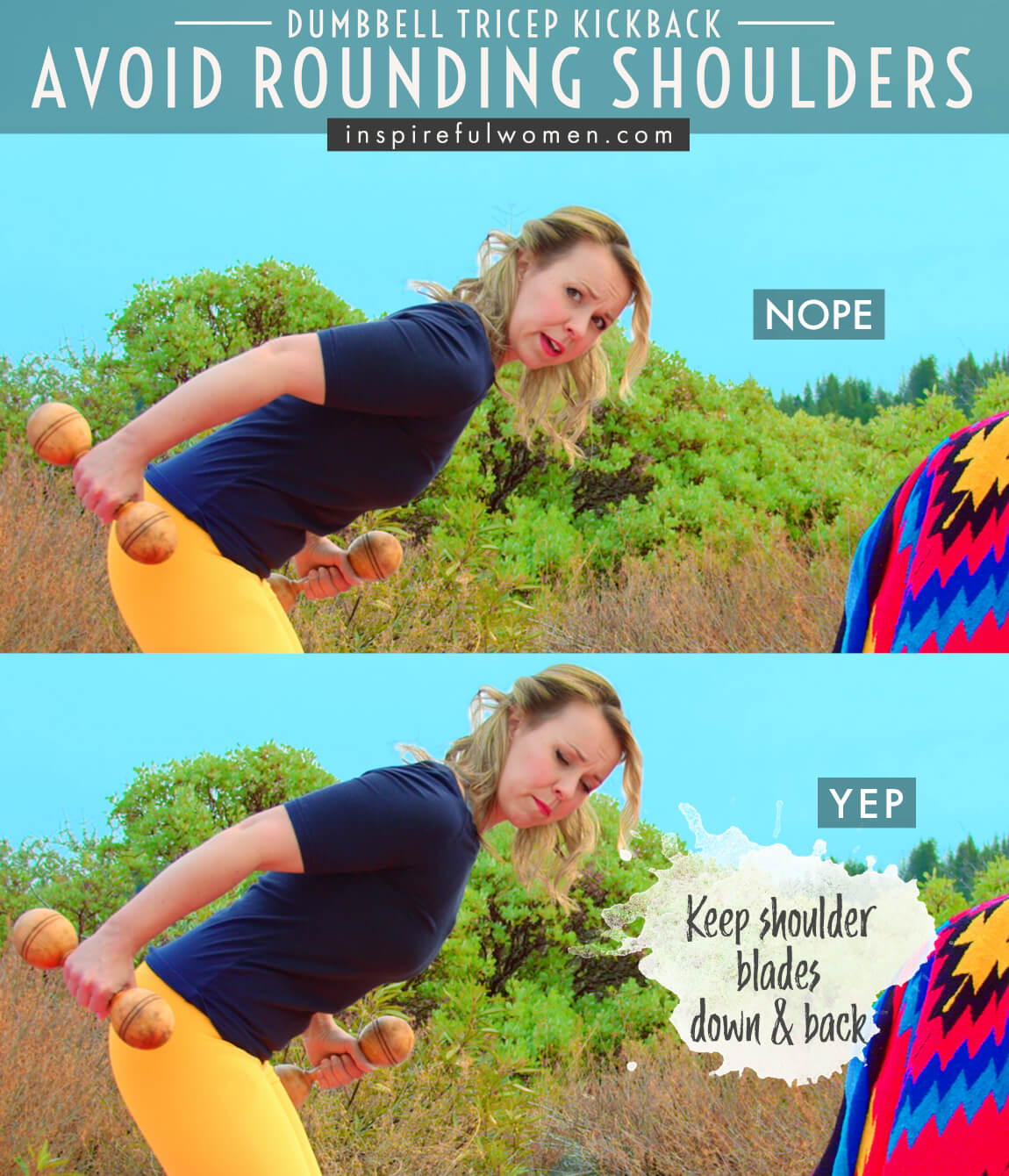 avoid-rounding-shoulders-dumbbell-bent-over-triceps-kickback-proper-form