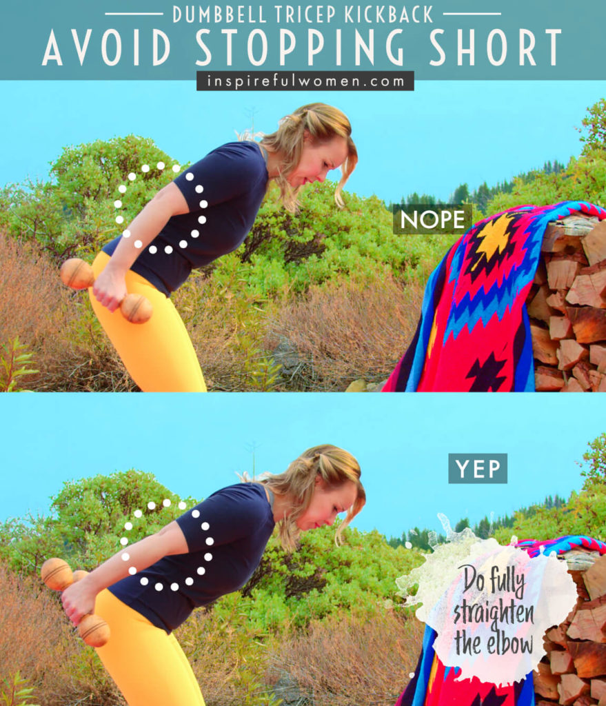 Dumbbell Tricep Kickback Inspireful Women