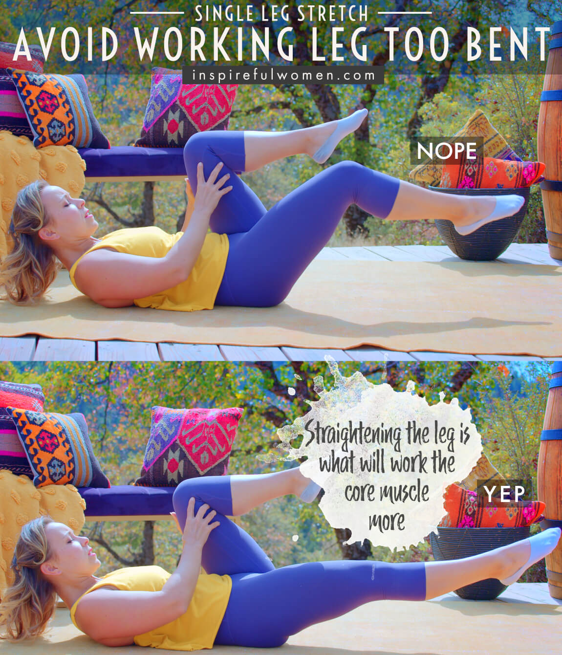 avoid-working-leg-too-bent-single-leg-stretch-pilates-core-exercise-common-mistakes