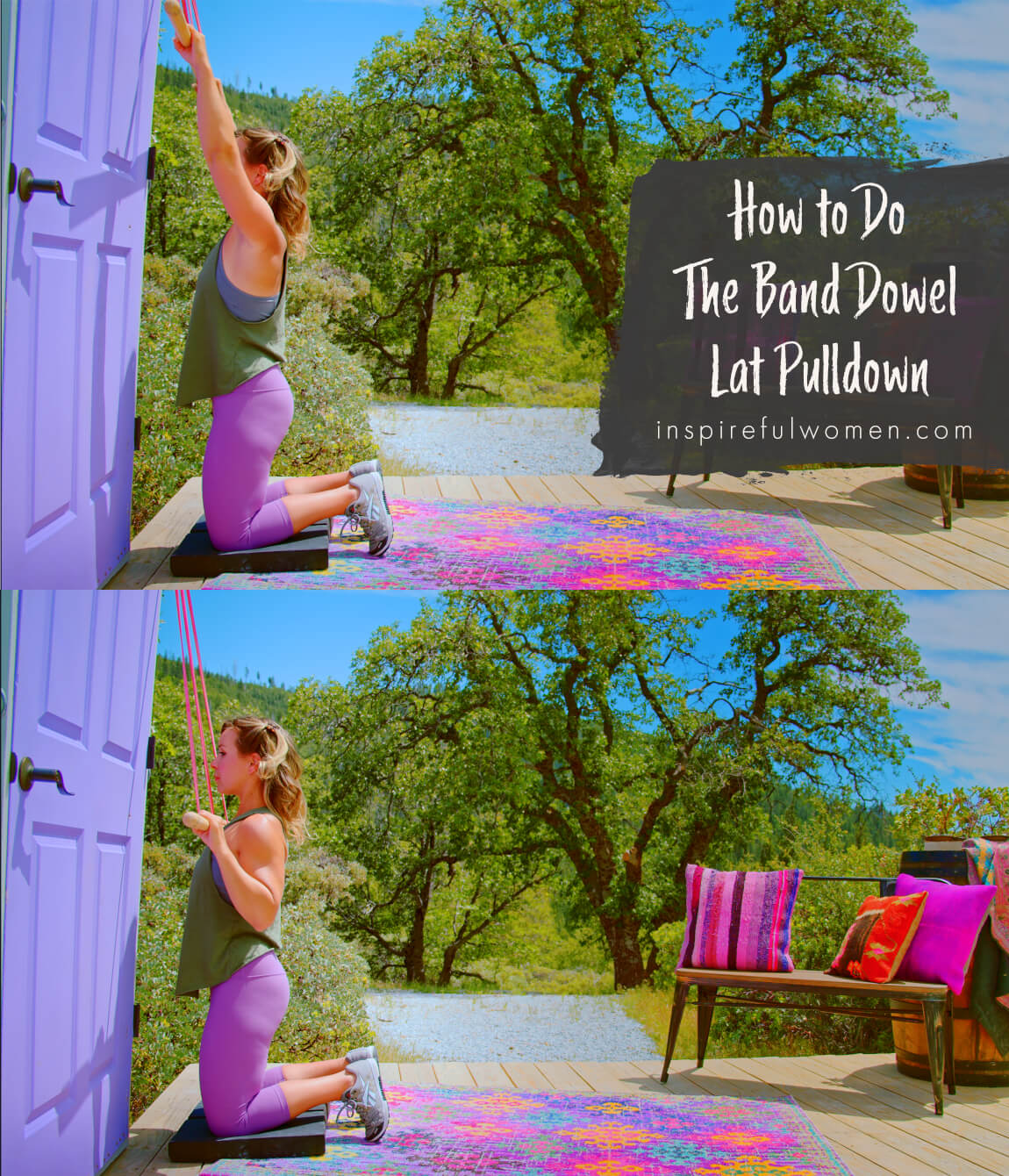 how-to-dowel-banded-lat-pulldowns-latissimus-dorsi-resistance-band-home-back-exercise-proper-form