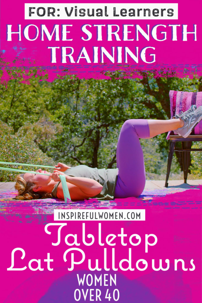 Tabletop Rocking Workout Tabletop Band Lat Pulldown - Inspireful Women