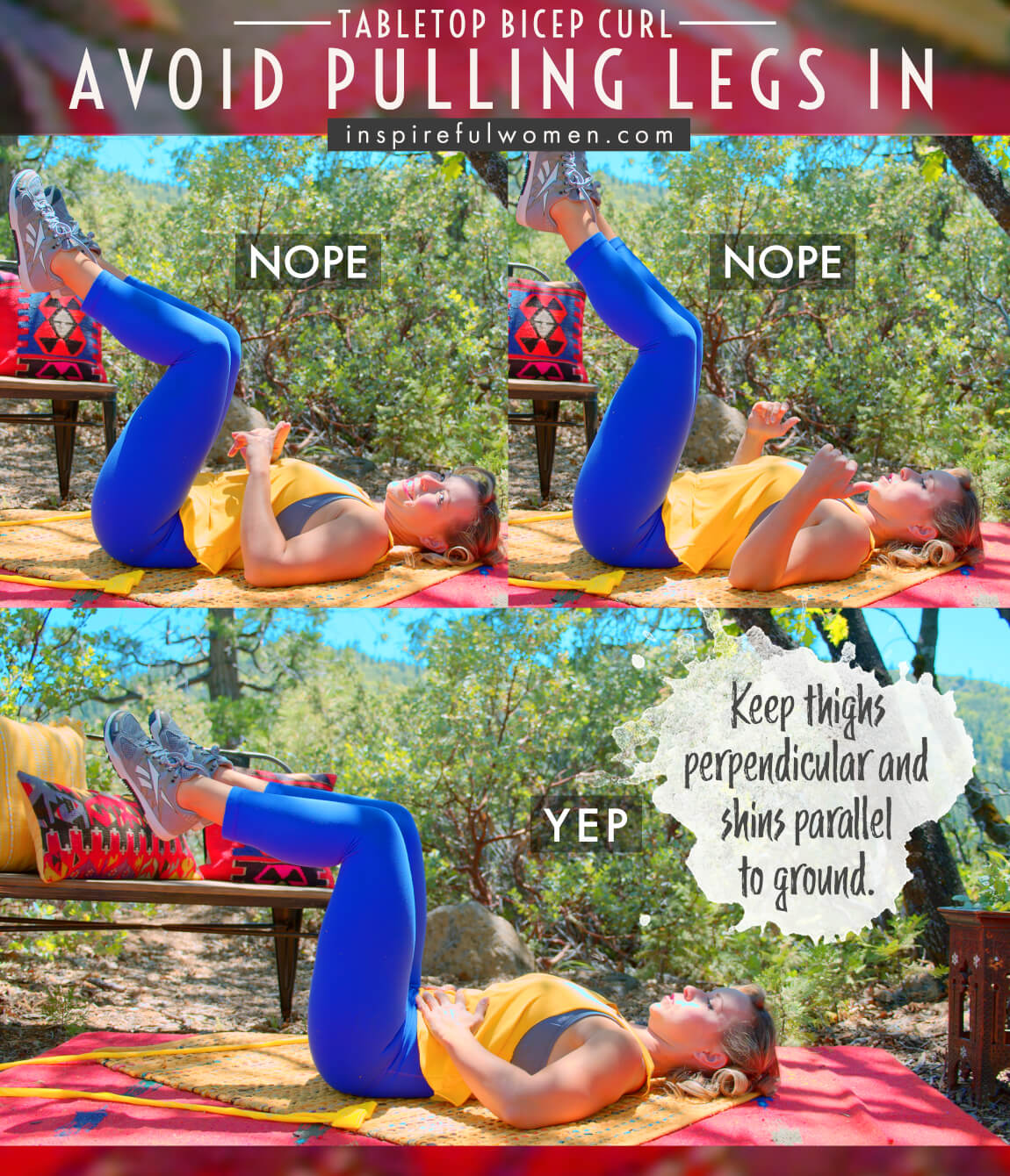 avoid-pulling-legs-in-tabletop-supine-banded-bicep-curls-feet-anchor-exercise-proper-form