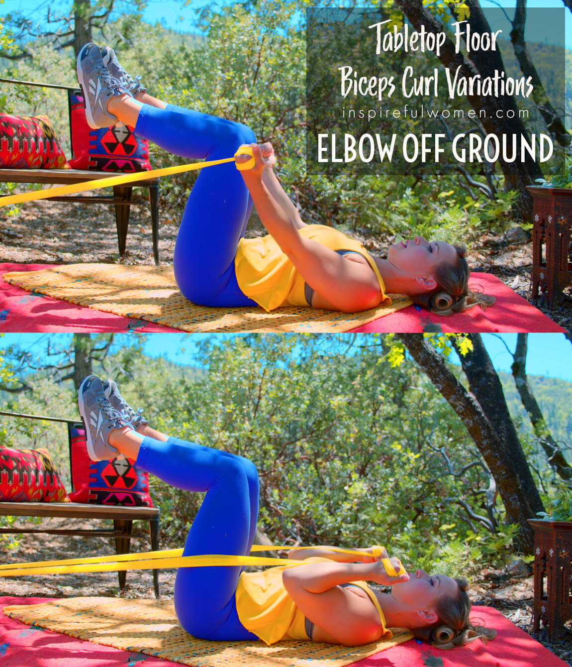 elbow-off-ground-tabletop-supine-banded-bicep-curls-feet-anchor-exercise-variation