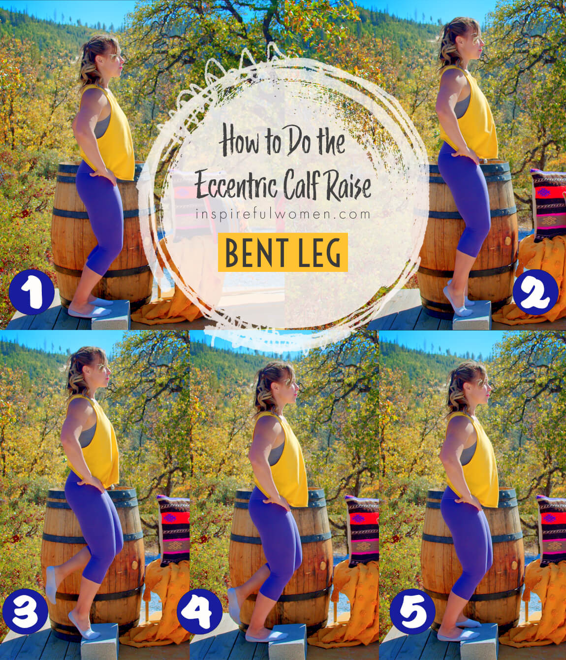 how-to-bent-leg-eccentric-calf-raises-gastrocnemius-soleus-exercise-at-home-women-40-plus