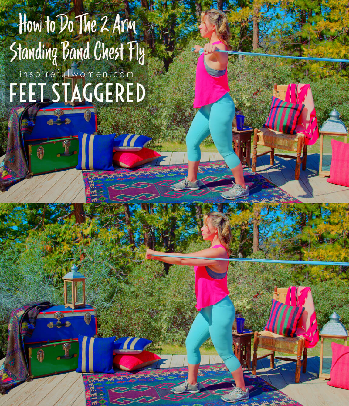 how-to-feet-staggered-two-arm-standing-banded-chest-fly-pec-muscle-exercise-proper-form