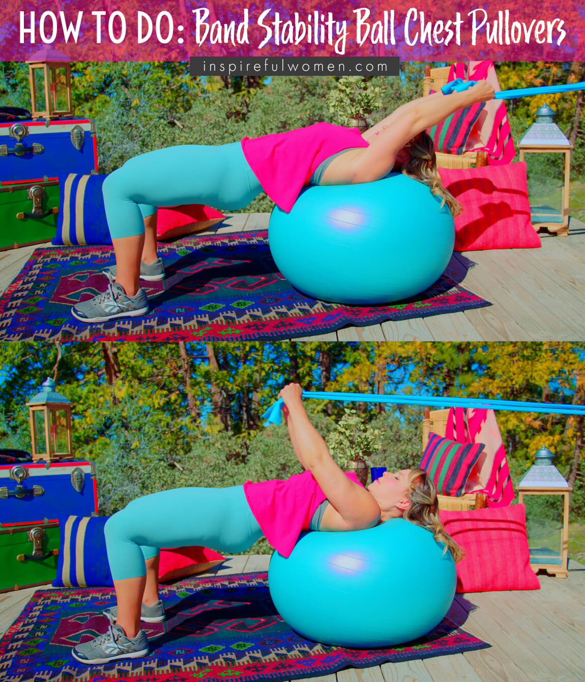 how-to-stability-ball-resistance-band-chest-pullover-pectoralis-major-exercise-proper-form