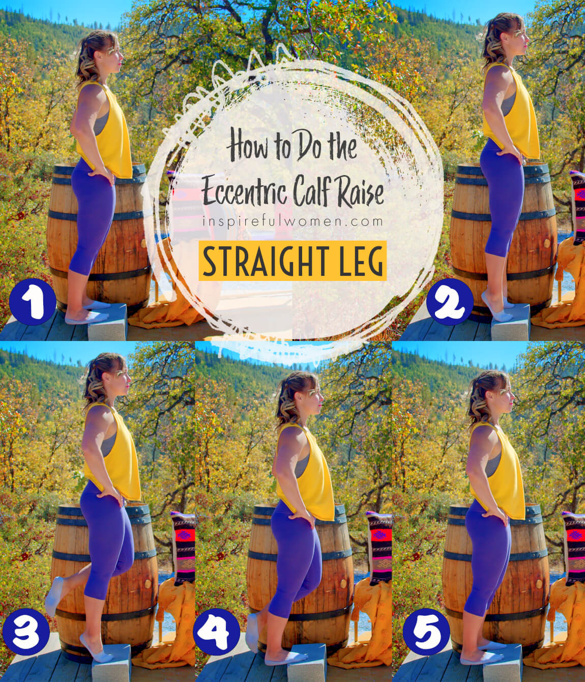 how-to-straight-leg-eccentric-calf-raises-gastrocnemius-soleus-exercise-at-home-women-40-plus
