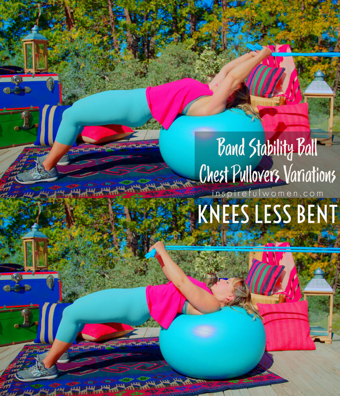 knees-less-bent-stability-ball-band-chest-pullover-variations