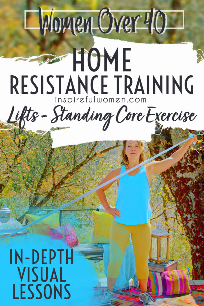 Band Standing Core Lifts - Inspireful Women