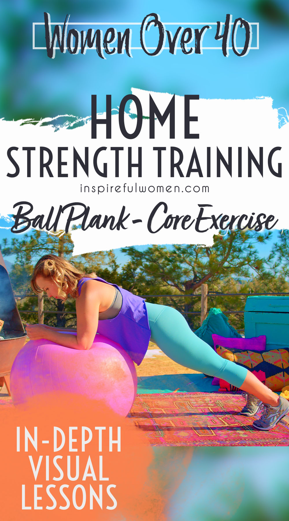 toes-forearm-stability-ball-plank-neutral-spine-core-strength-training-women-40+