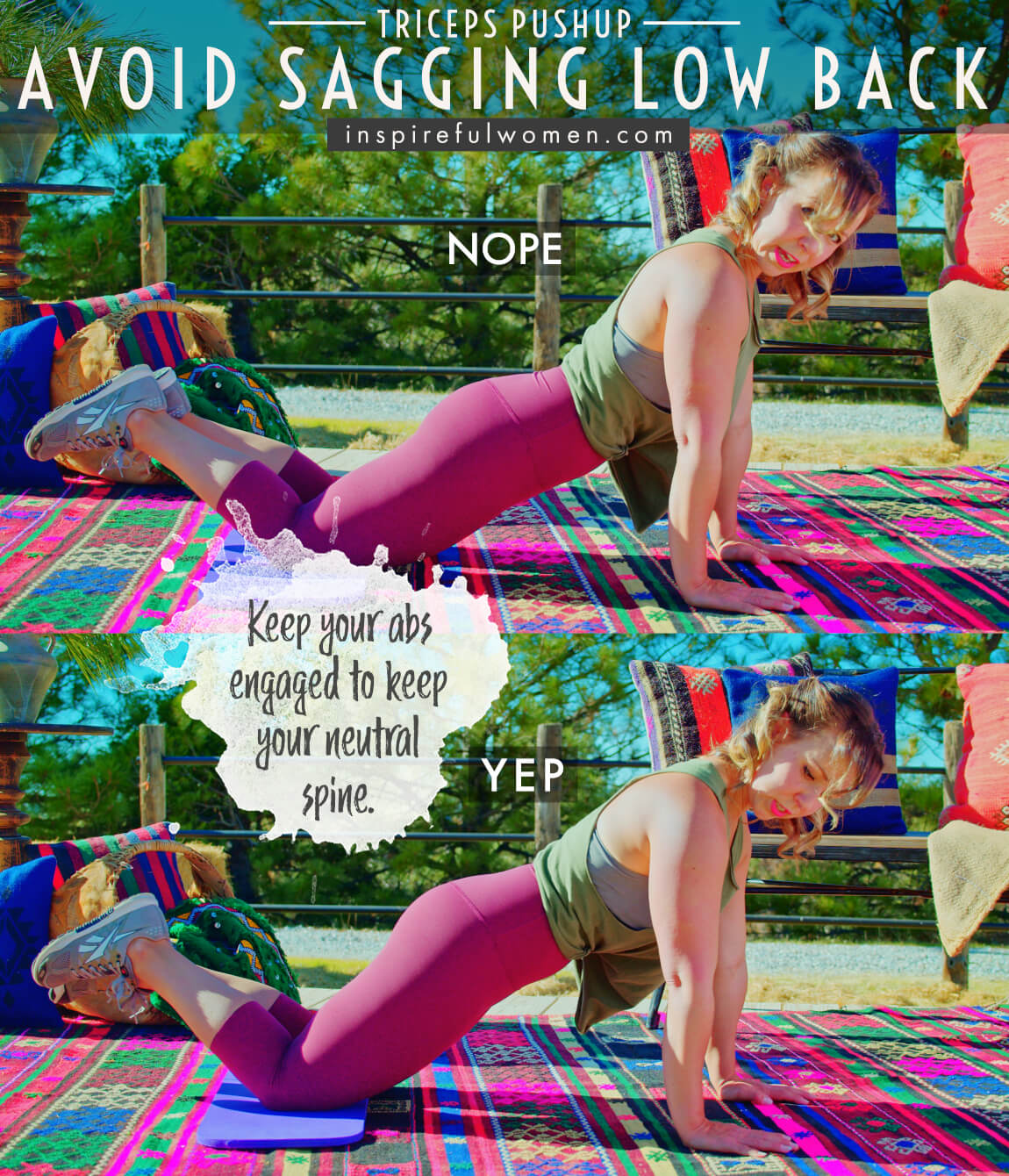 avoid-sagging-low-back-triceps-push-ups-arm-exercise-common-mistakes