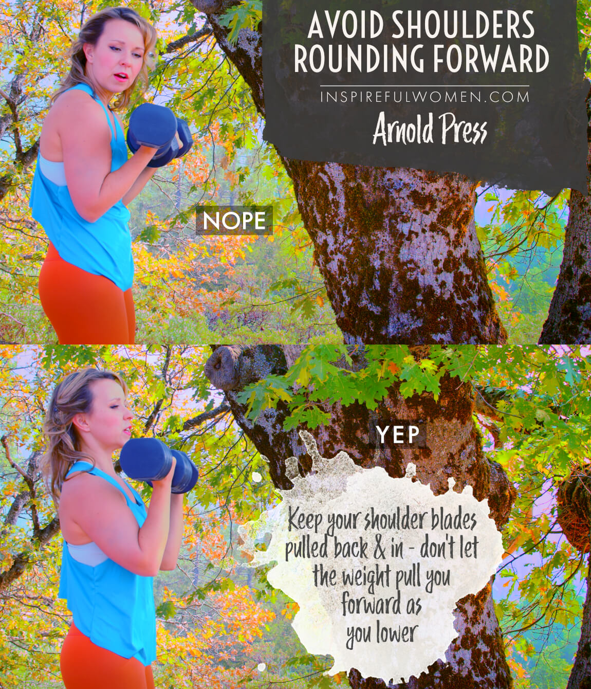 avoid-shoulders-rounding-forward-dumbbell-band-arnold-press-shoulder-exercise-proper-form