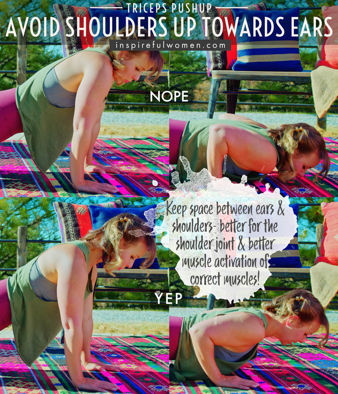 avoid-shoulders-up-towards-ears-triceps-push-ups-arm-exercise-common-mistakes