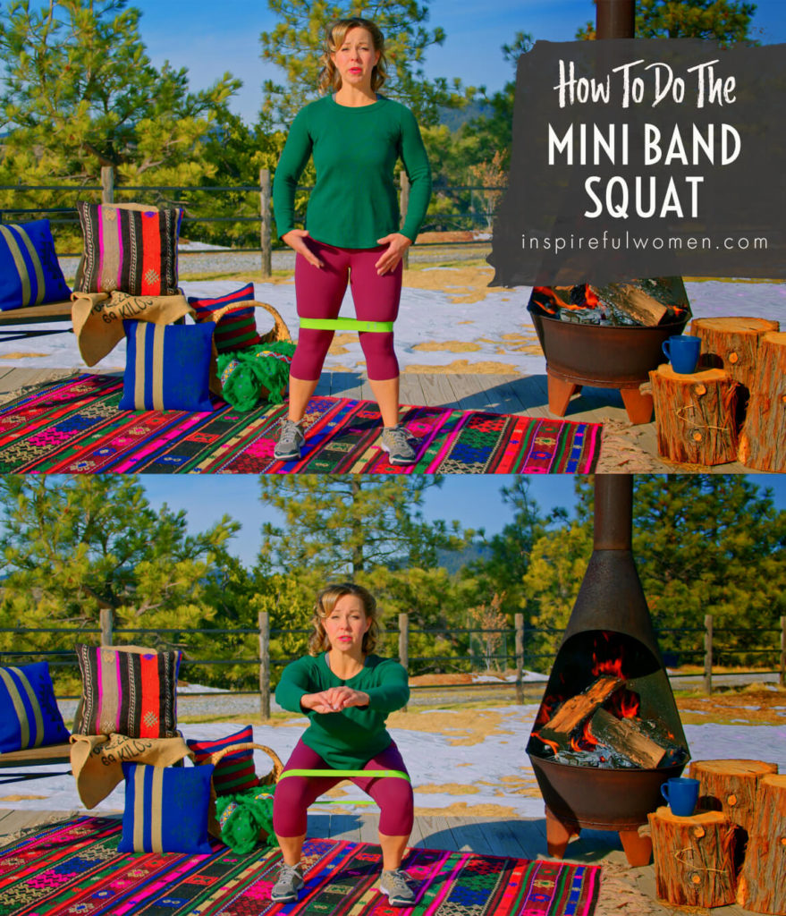 Bodyweight Mini Band Squat Inspireful Women