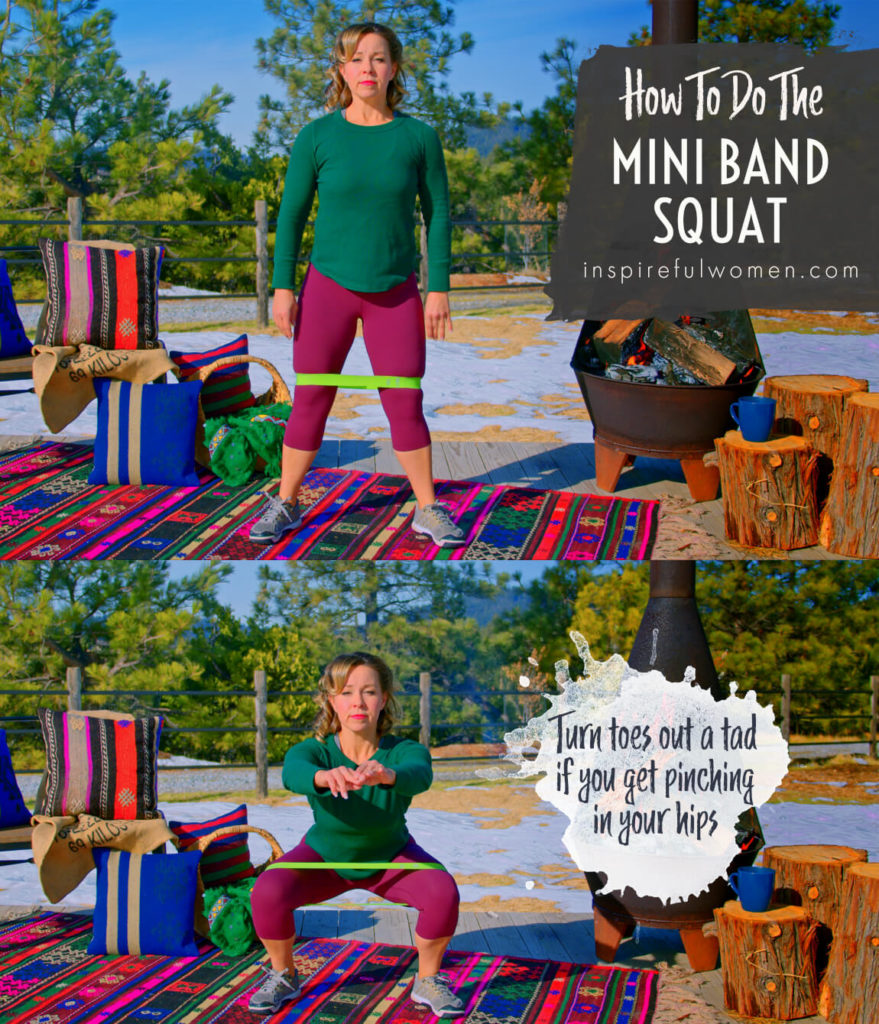 Bodyweight Mini Band Squat Inspireful Women