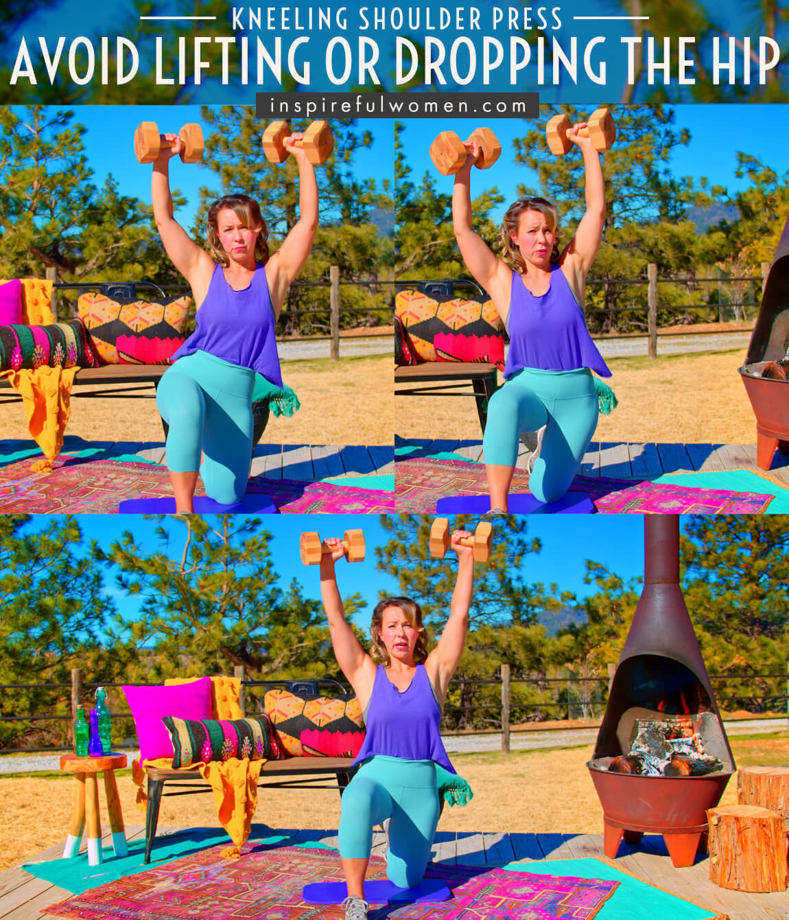 avoid-lifting-or-dropping-the-hip-kneeling-banded-shoulder-press-common-mistakes