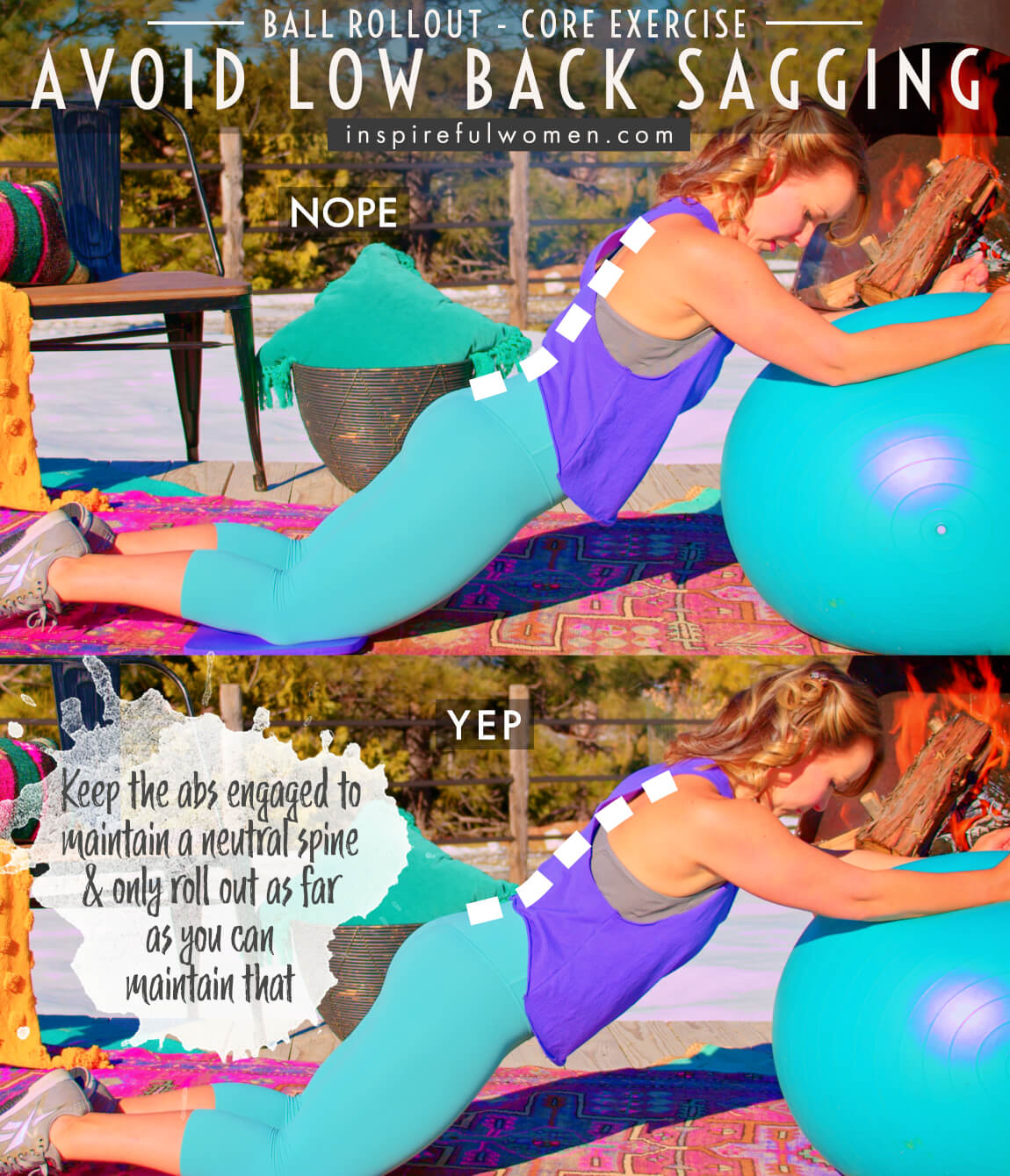 avoid-low-back-sagging-stability-ball-rollouts-core-exercise-proper-form
