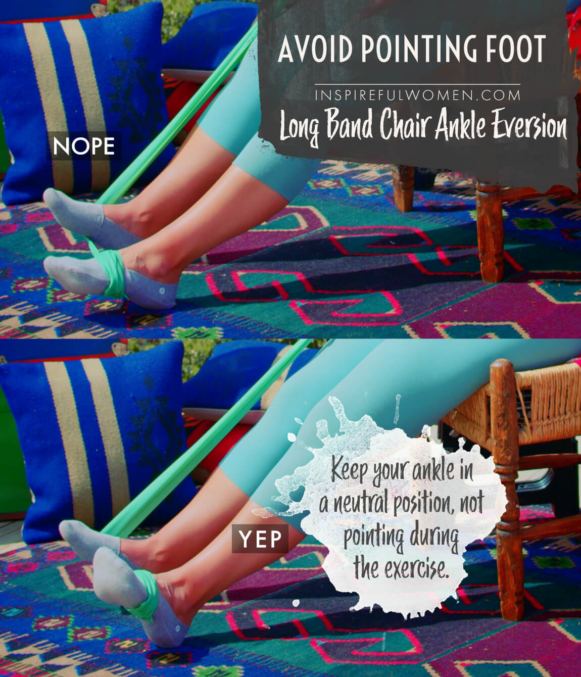 avoid-pointing-foot-chair-seated-ankle-eversion-long-band-common-mistakes