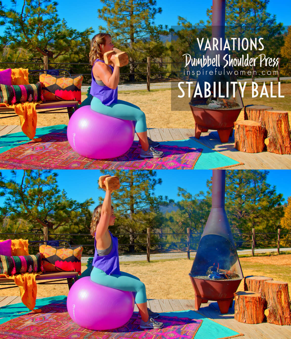 stability-ball-dumbbell-shoulder-press-variation