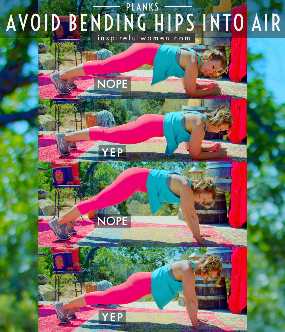 avoid-bending-hips-into-air-plank-core-exercise-common-mistakes