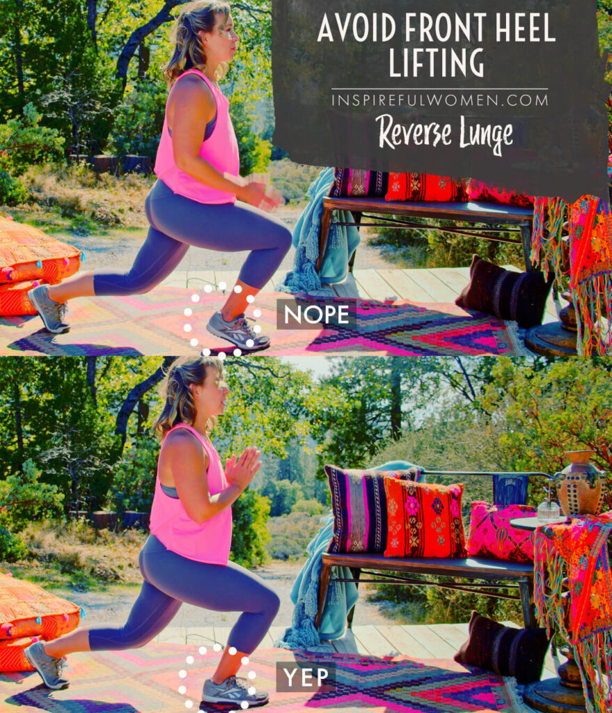 Reverse Lunge with Slider - Inspireful Women