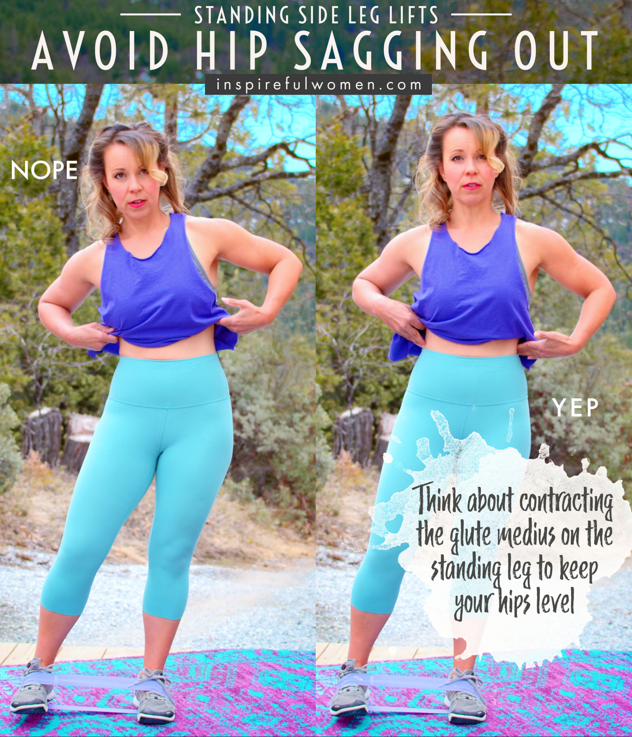 avoid-hip-sagging-out-side-leg-raises-standing-resistance-band-common-mistakes