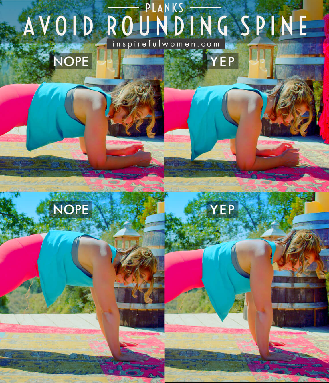 avoid-rounding-spine-plank-core-exercise-common-mistakes