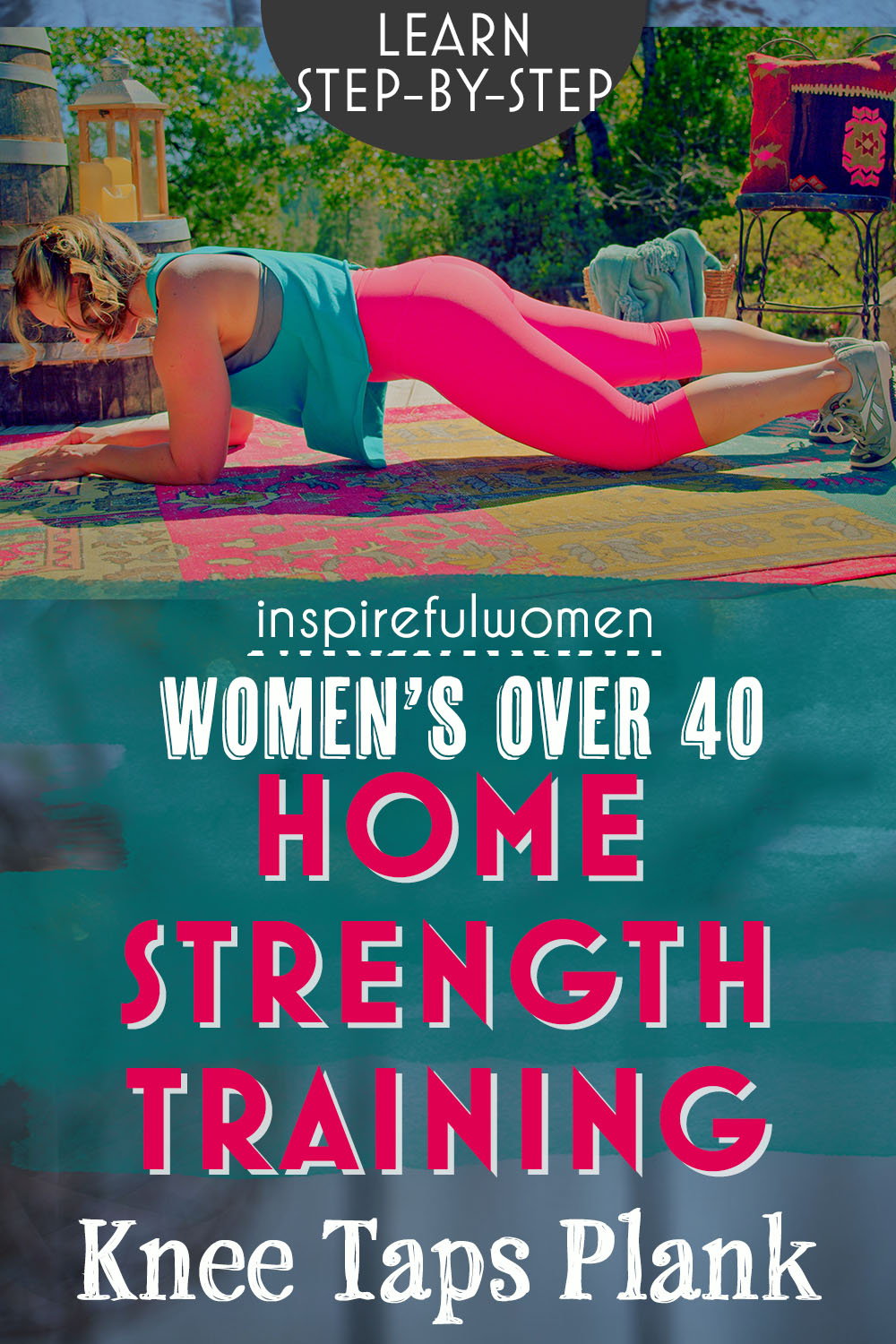knee-taps-forearm-plank-modified-beginner-bodyweight-abs-core-stability-exercise-at-home-women-over-40