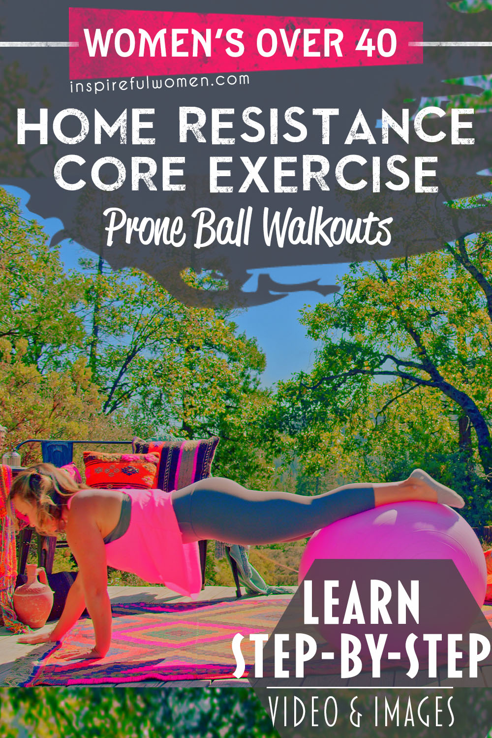 swiss-ball-walkouts-prone-home-stomach-ab-core-toning-exercise-women-over-40