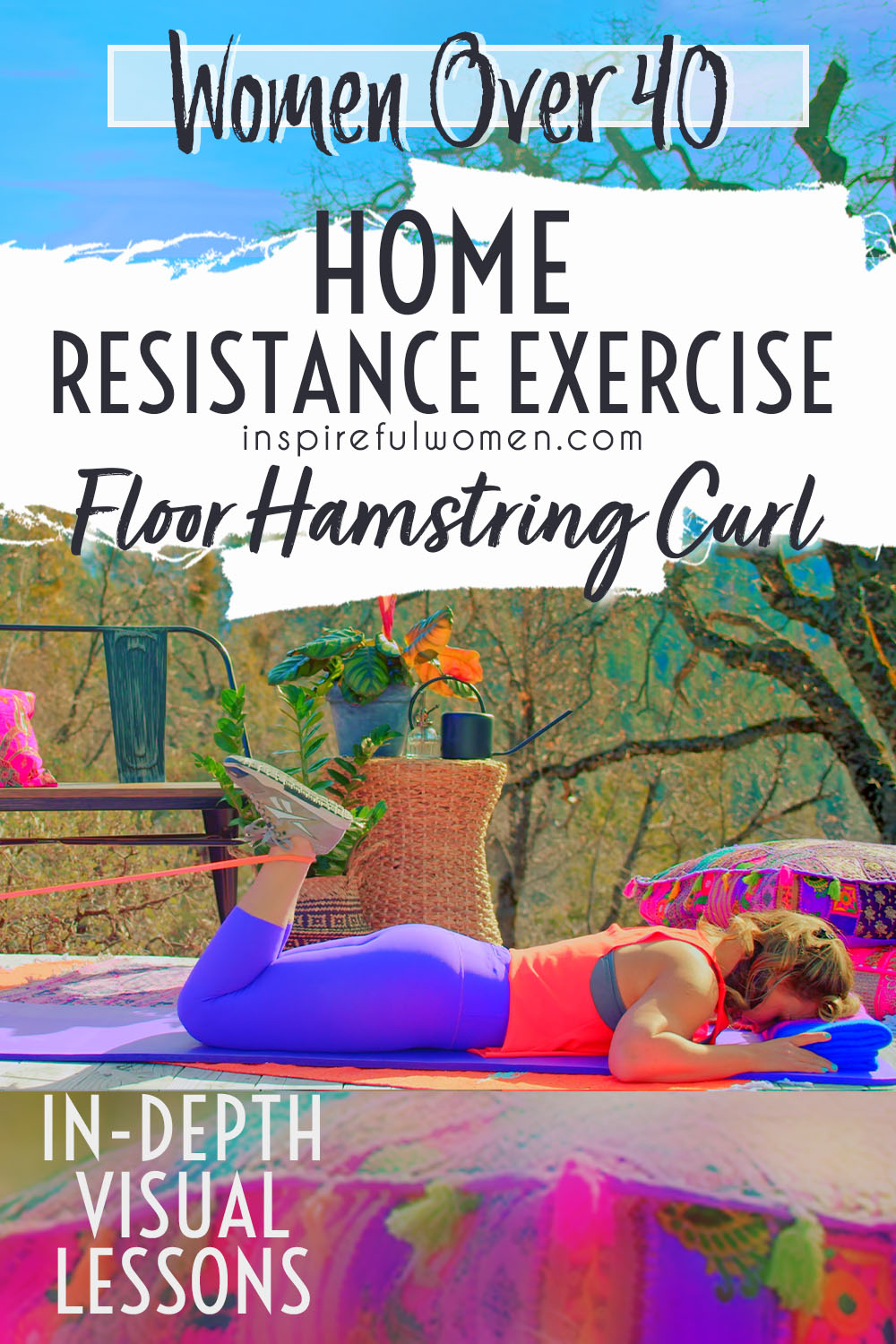 double-leg-prone-leg-curl-resistance-band-at-home-hamstring-strength-exercise