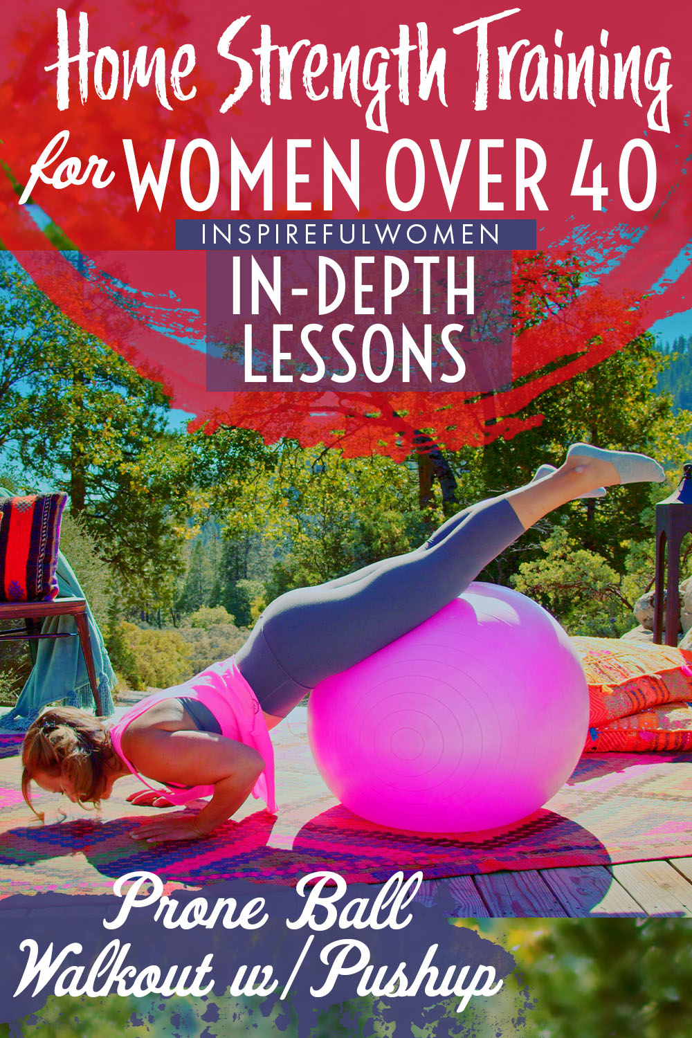 stability-ball-core-walkouts-with-pushup-prone-strengthening-core-ab-exercise-women-40+
